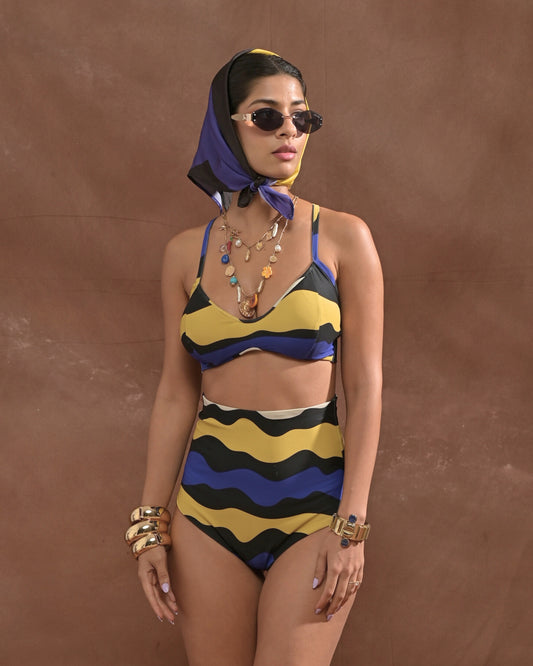 River Purple Bikini Bottom