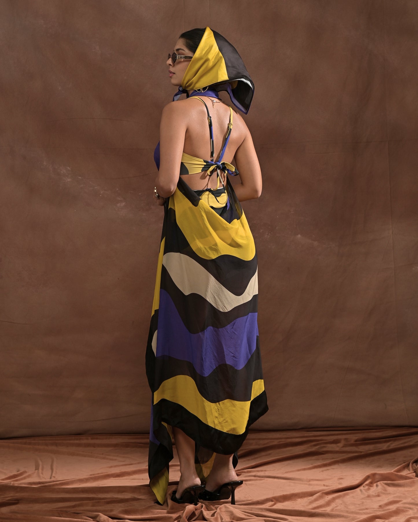 River Purple Cape Sarong