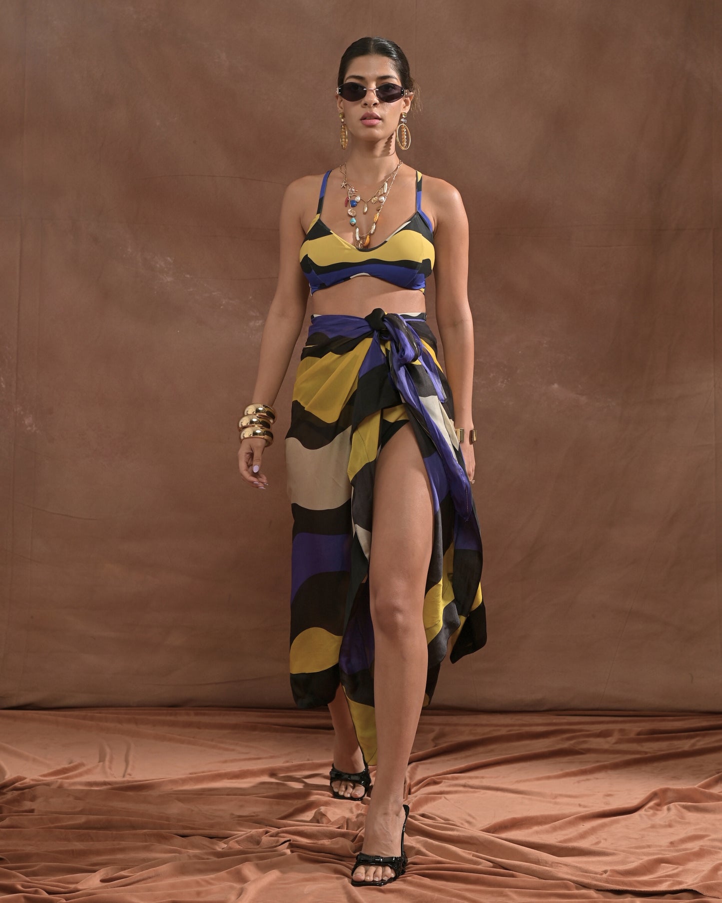 River Purple Cape Sarong