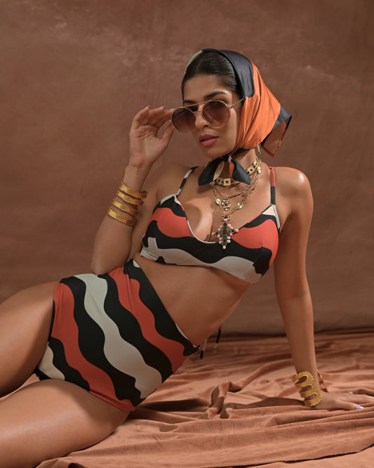 River Orange Bikini Bottom