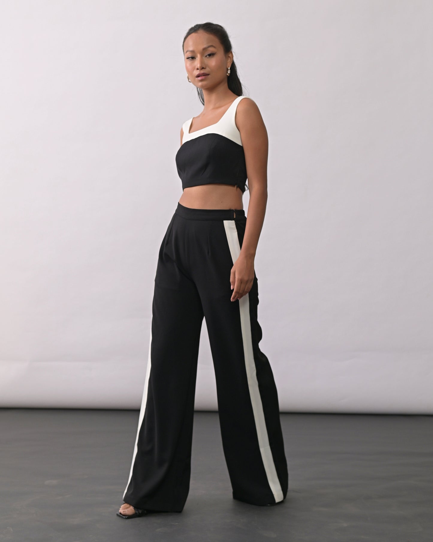 Maxine Black Crop Top