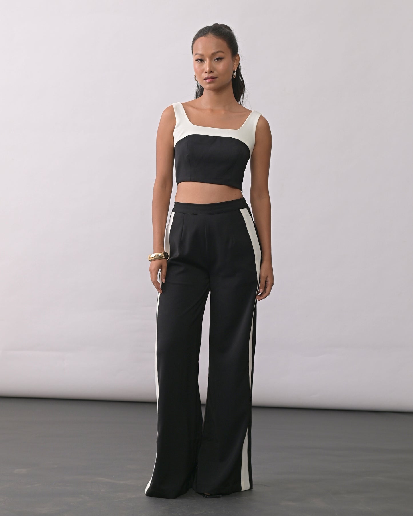 Maxine Black Straight Pants