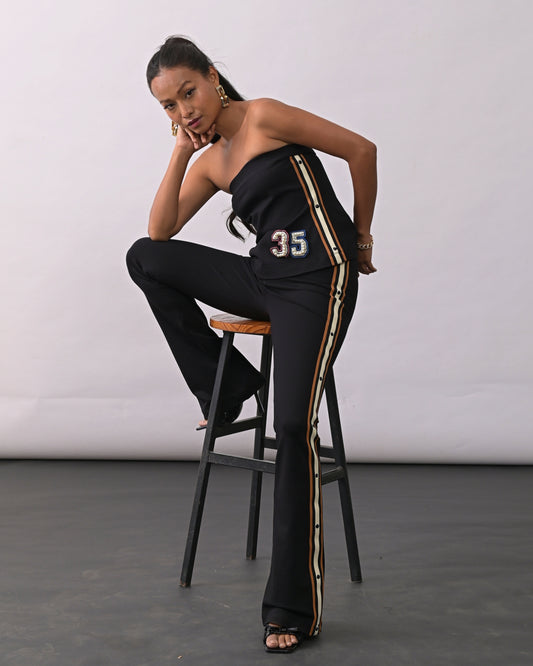 Frankie Black Track Pants