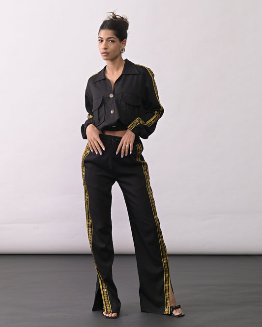 Mila Black Straight Pants