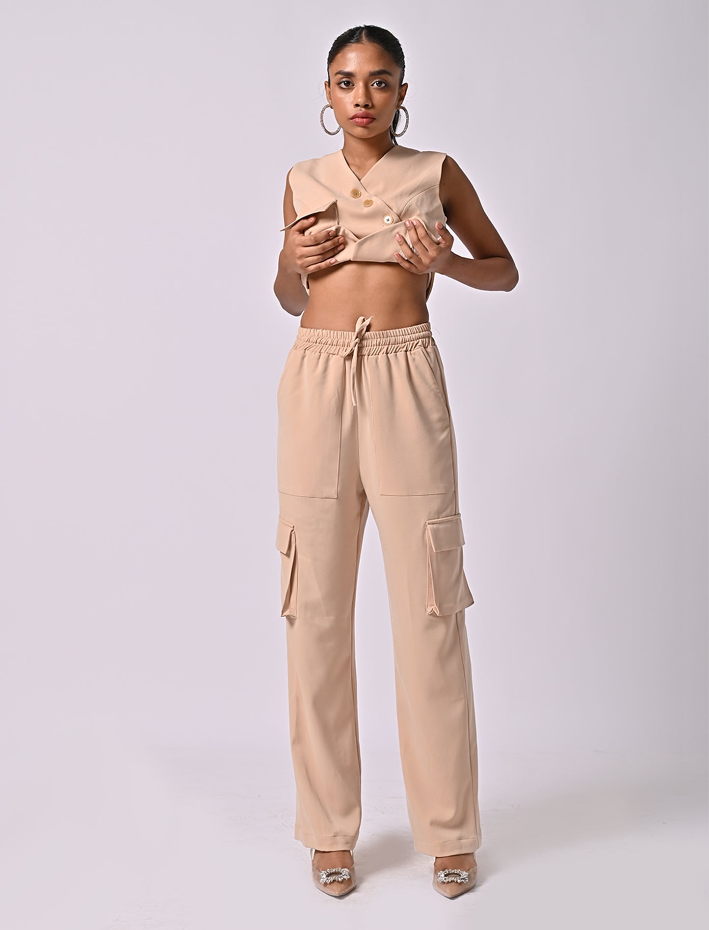 Camilla Beige Co-ord Set