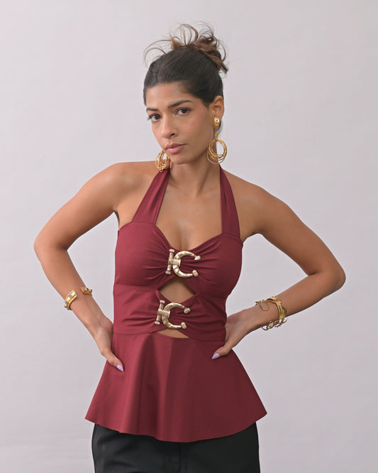 Bae Burgundy Top