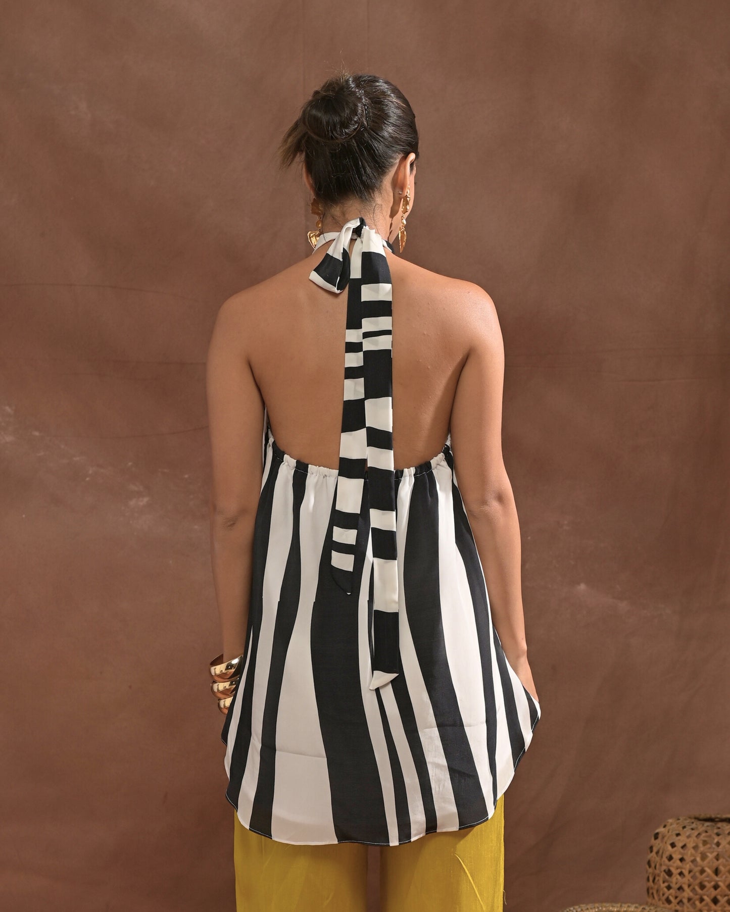 Zebra Halter Top