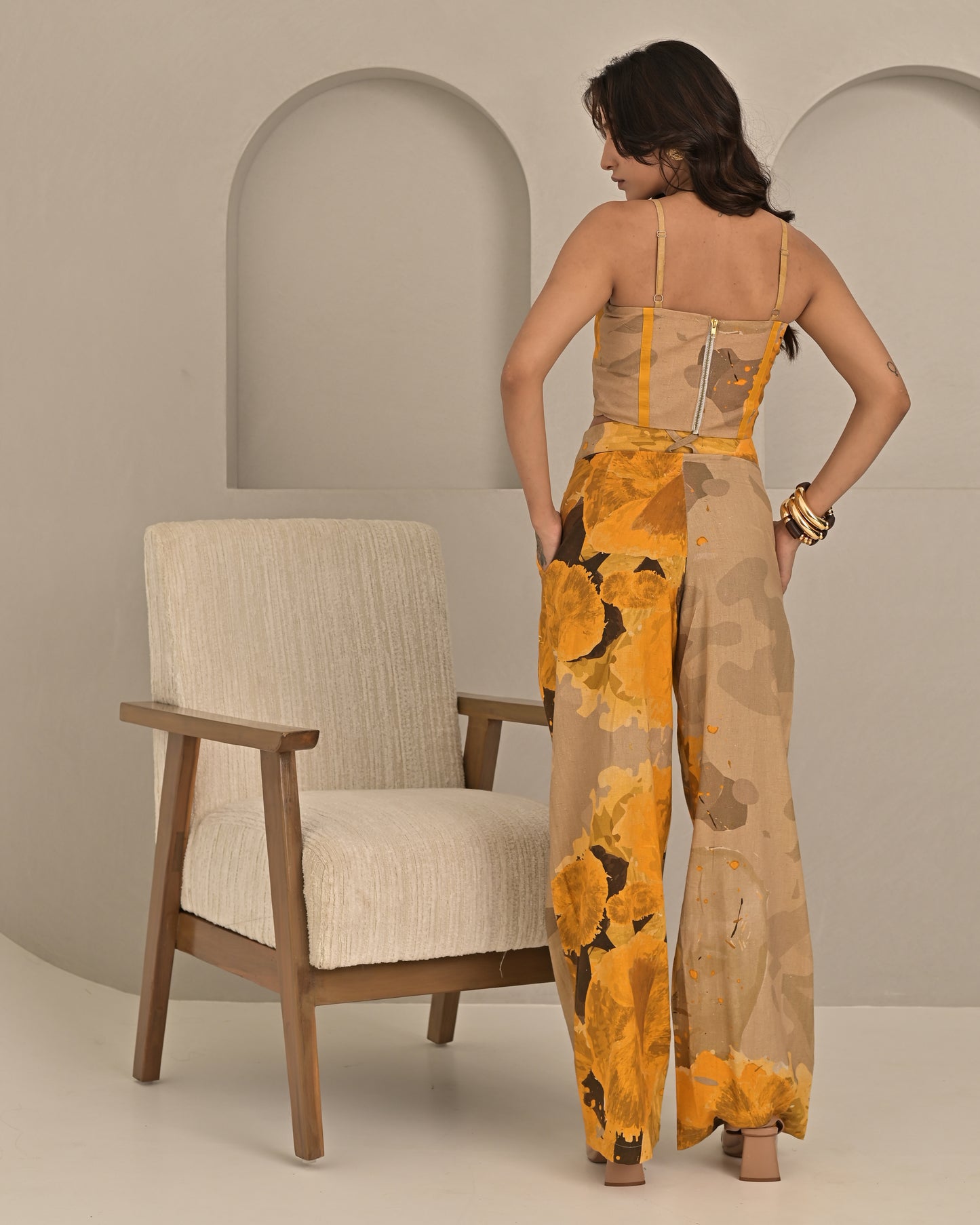 Hanna in Amber Flare Pant