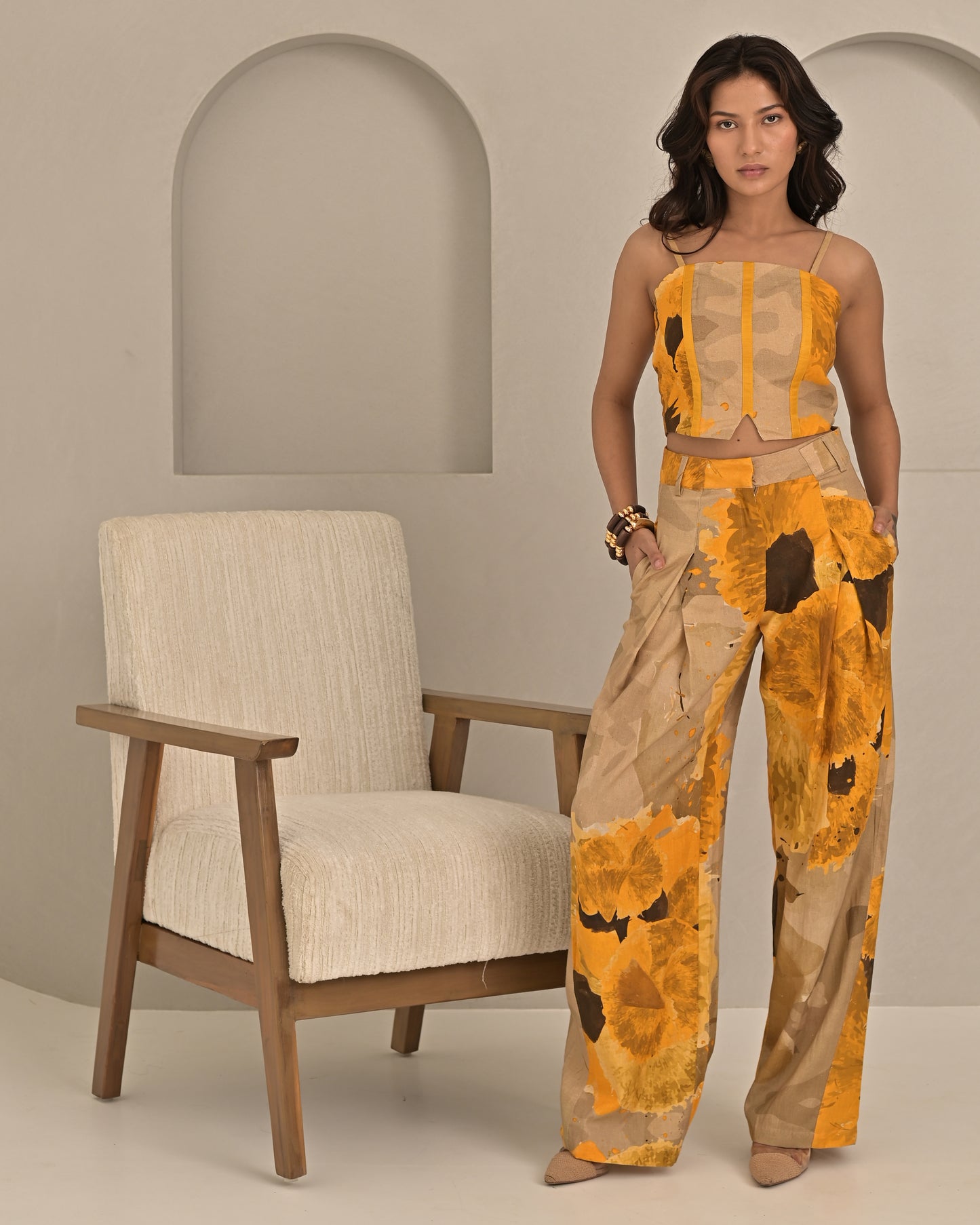 Hanna in Amber Flare Pant