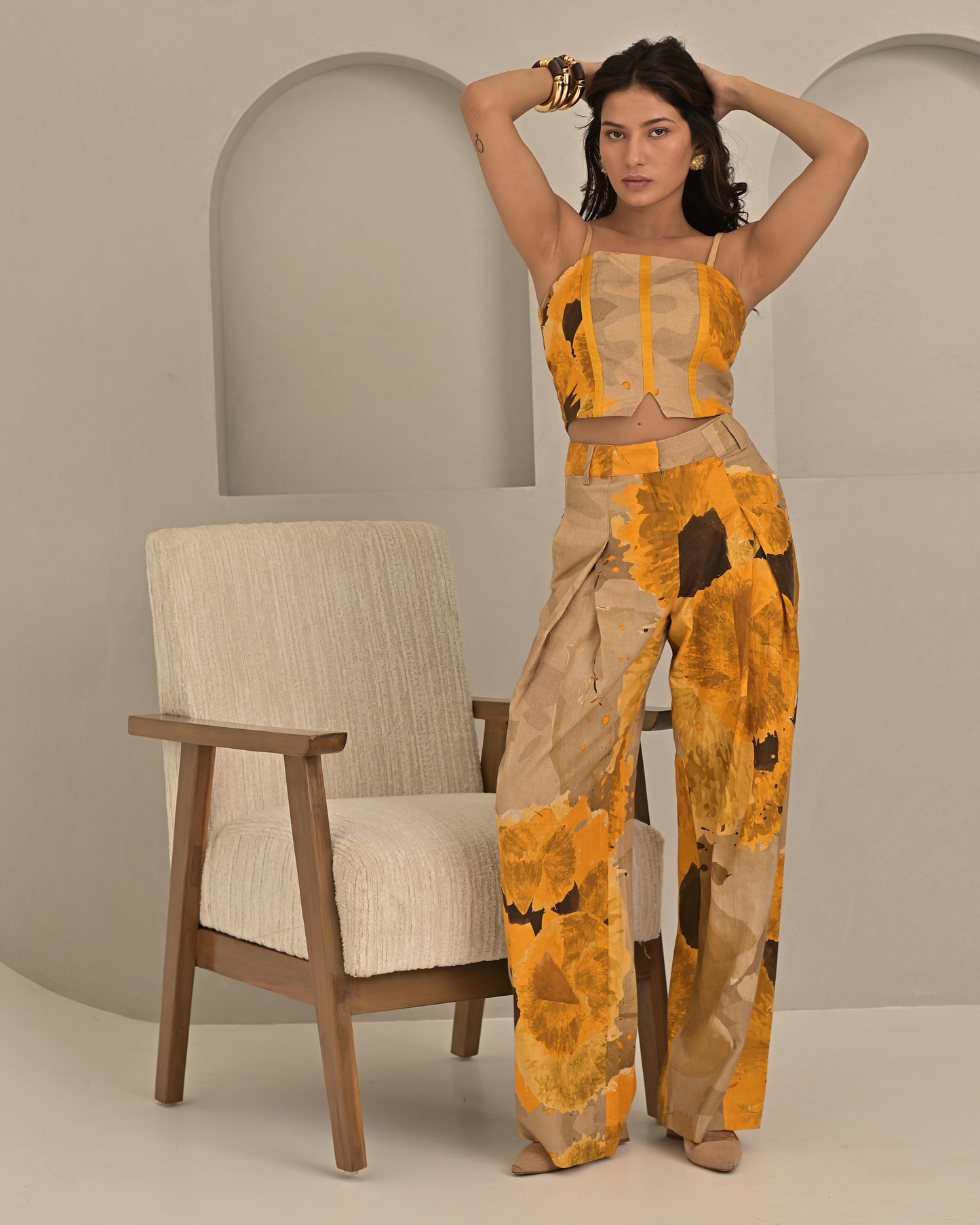 Hanna in Amber Flare Pant