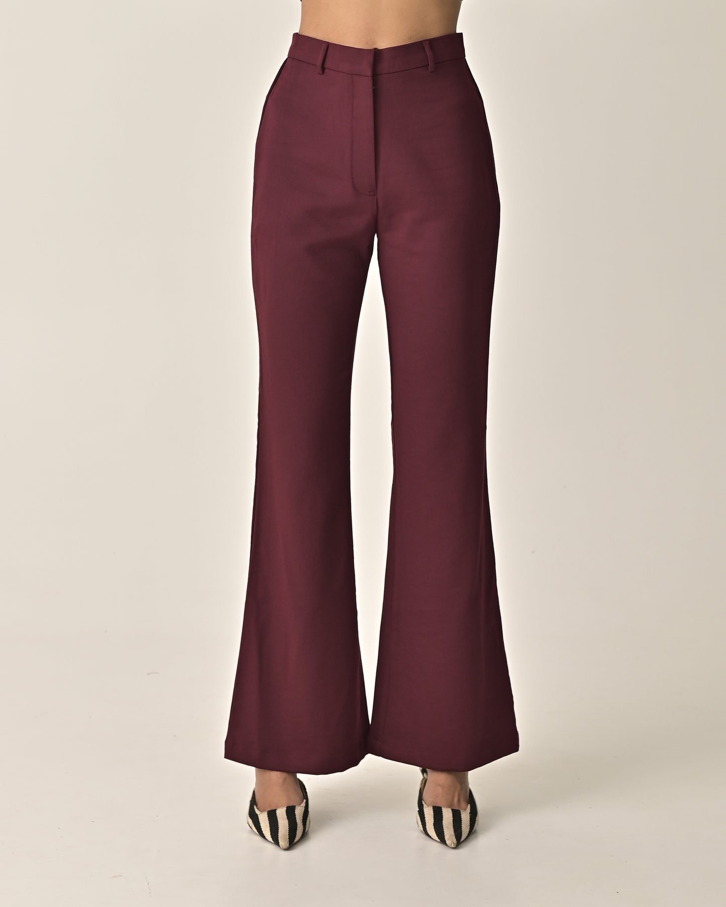 Abby Burgundy Formal Pant
