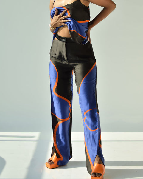 Blue Iris Straight Pants