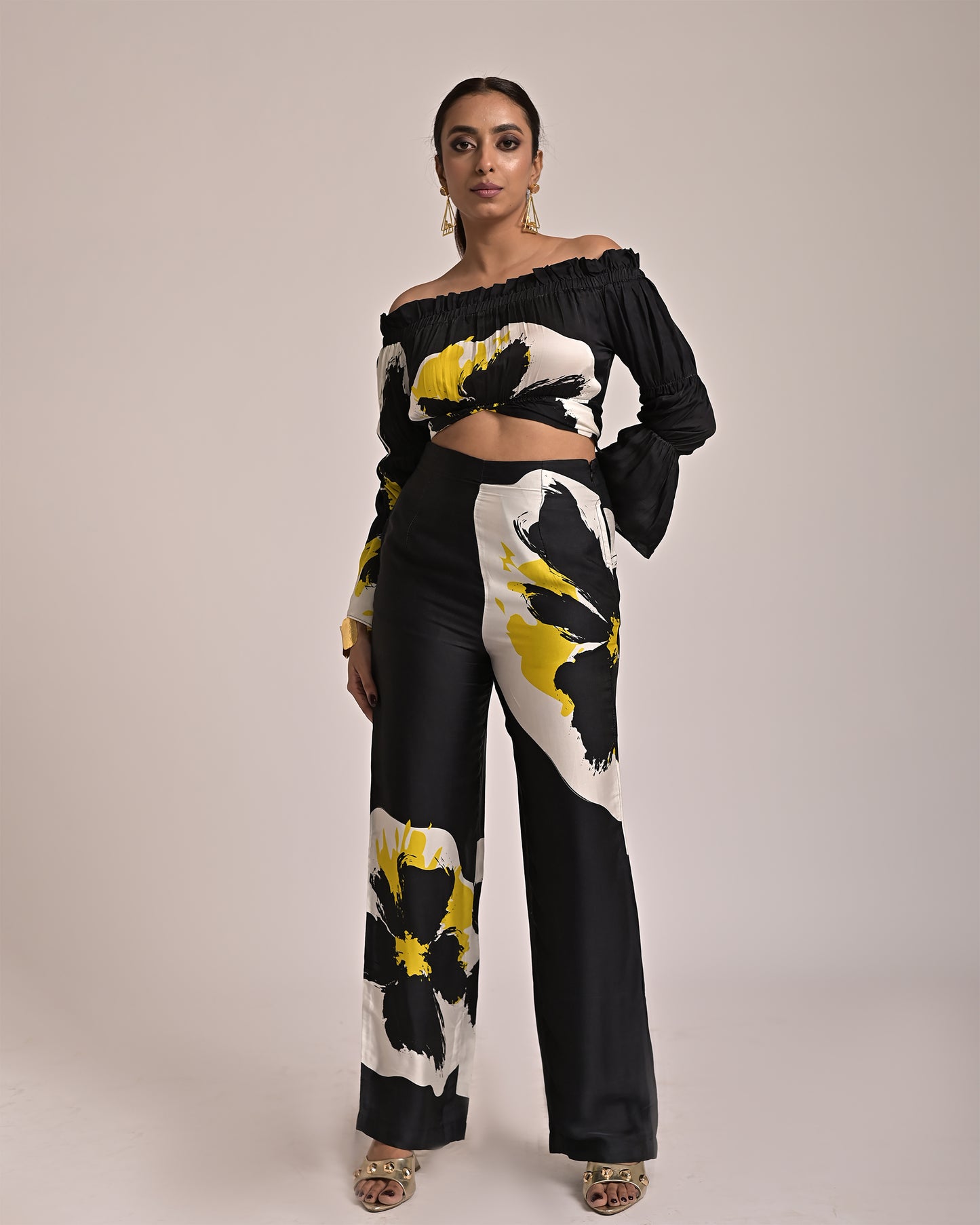 Ellie Off Shoulder Top & Pant Co-ord Set