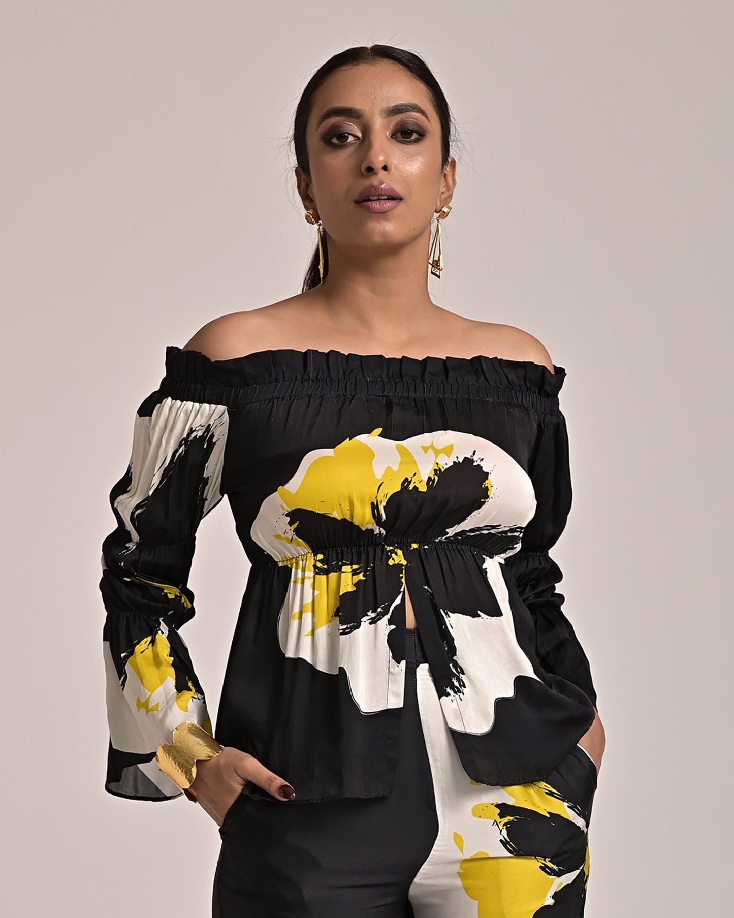 Ellie Off Shoulder Top & Pant Co-ord Set