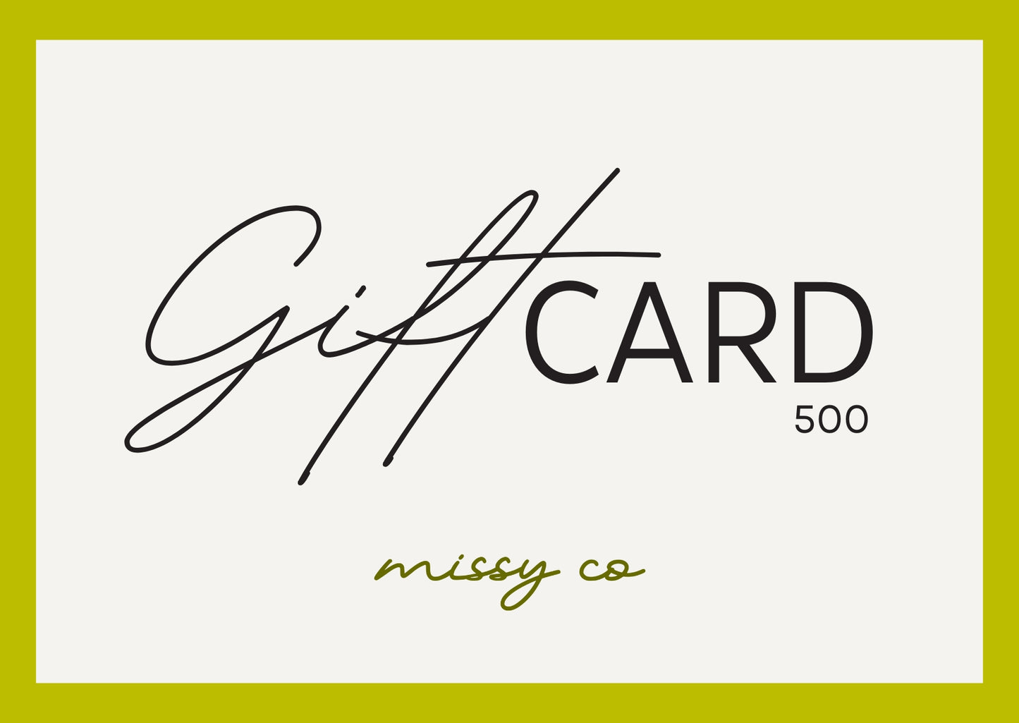 The Missy Co. Gift Card