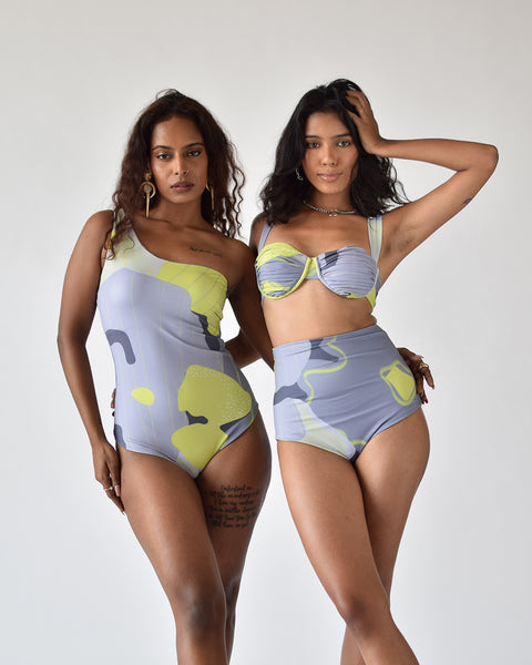 Grey Ivy Monokini