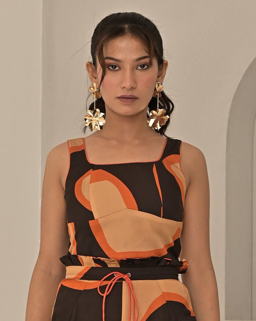 Orange Pop Crop Top