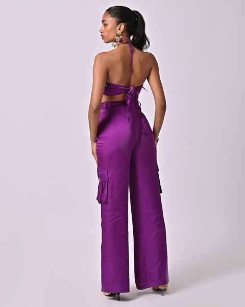 Koko Purple Crop Top