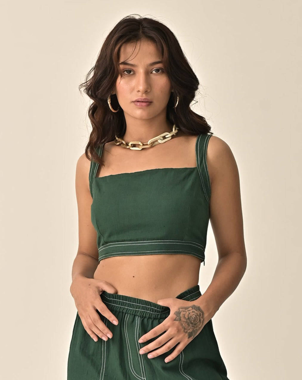 Taylor Green Crop Top