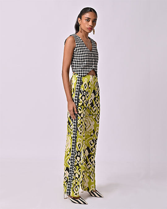 Ayna Houndstooth Waistcoat