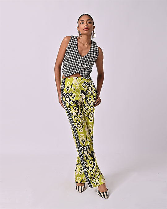 Ayna Houndstooth Waistcoat