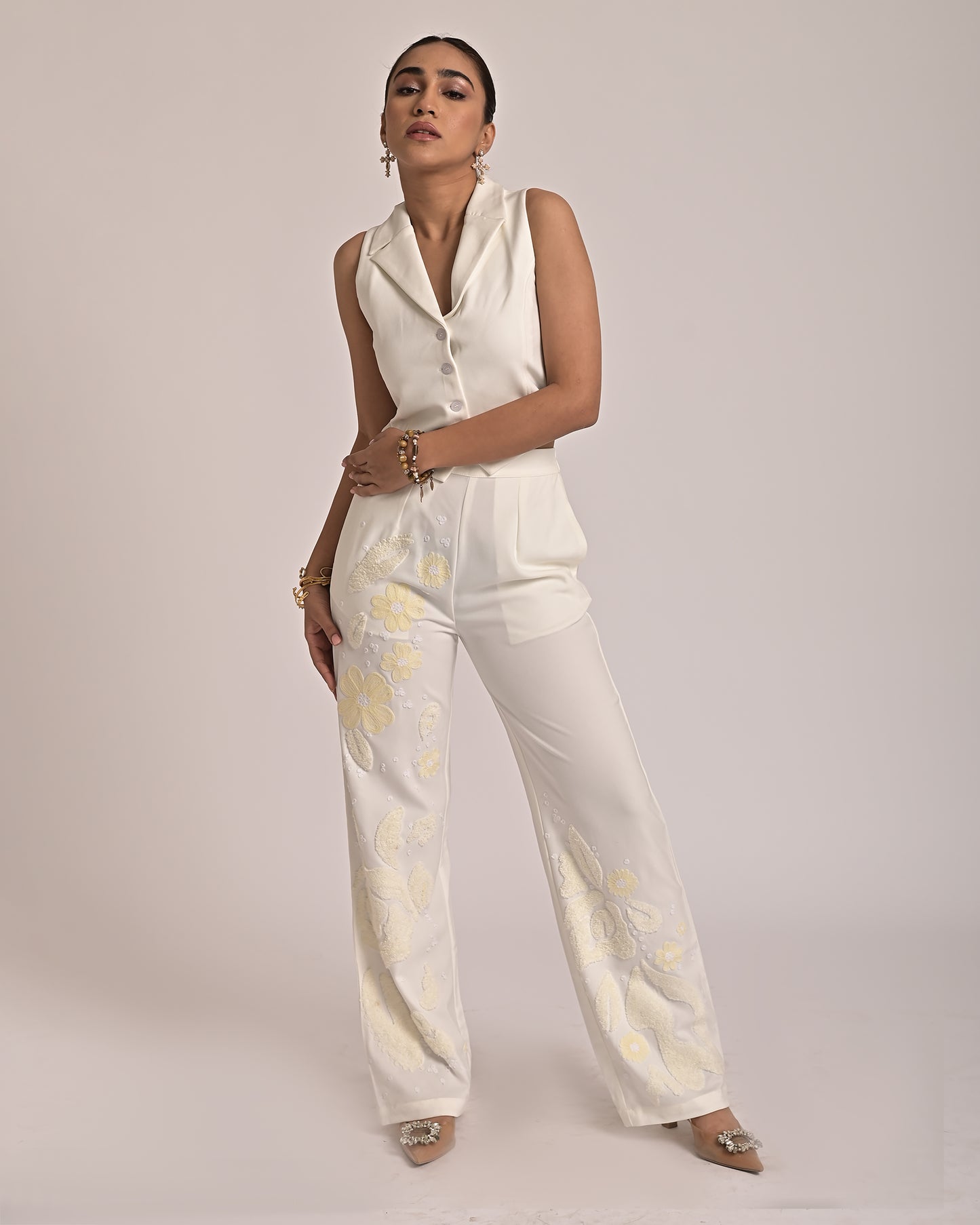Gabby White Waistcoat