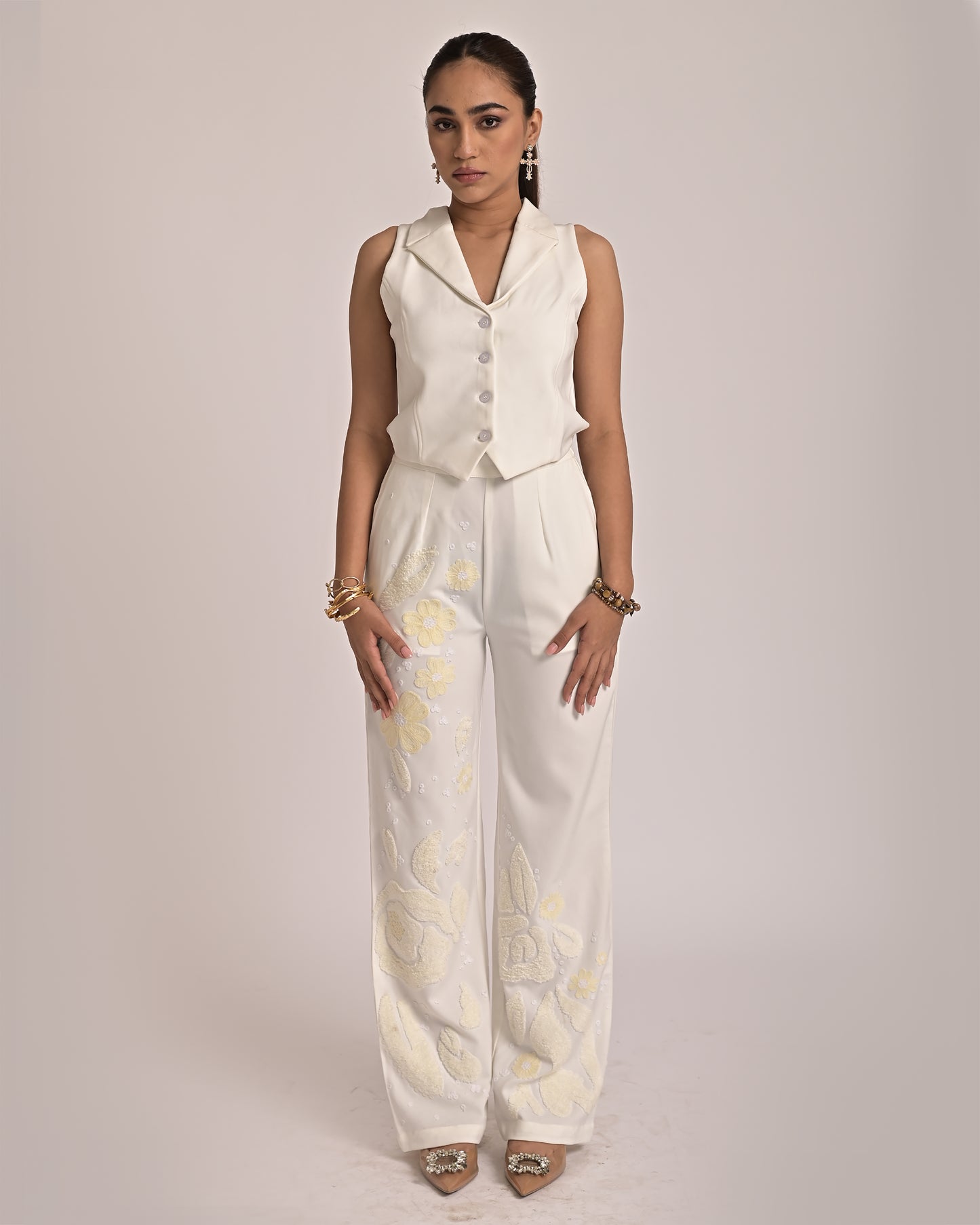 Gabby White Waistcoat