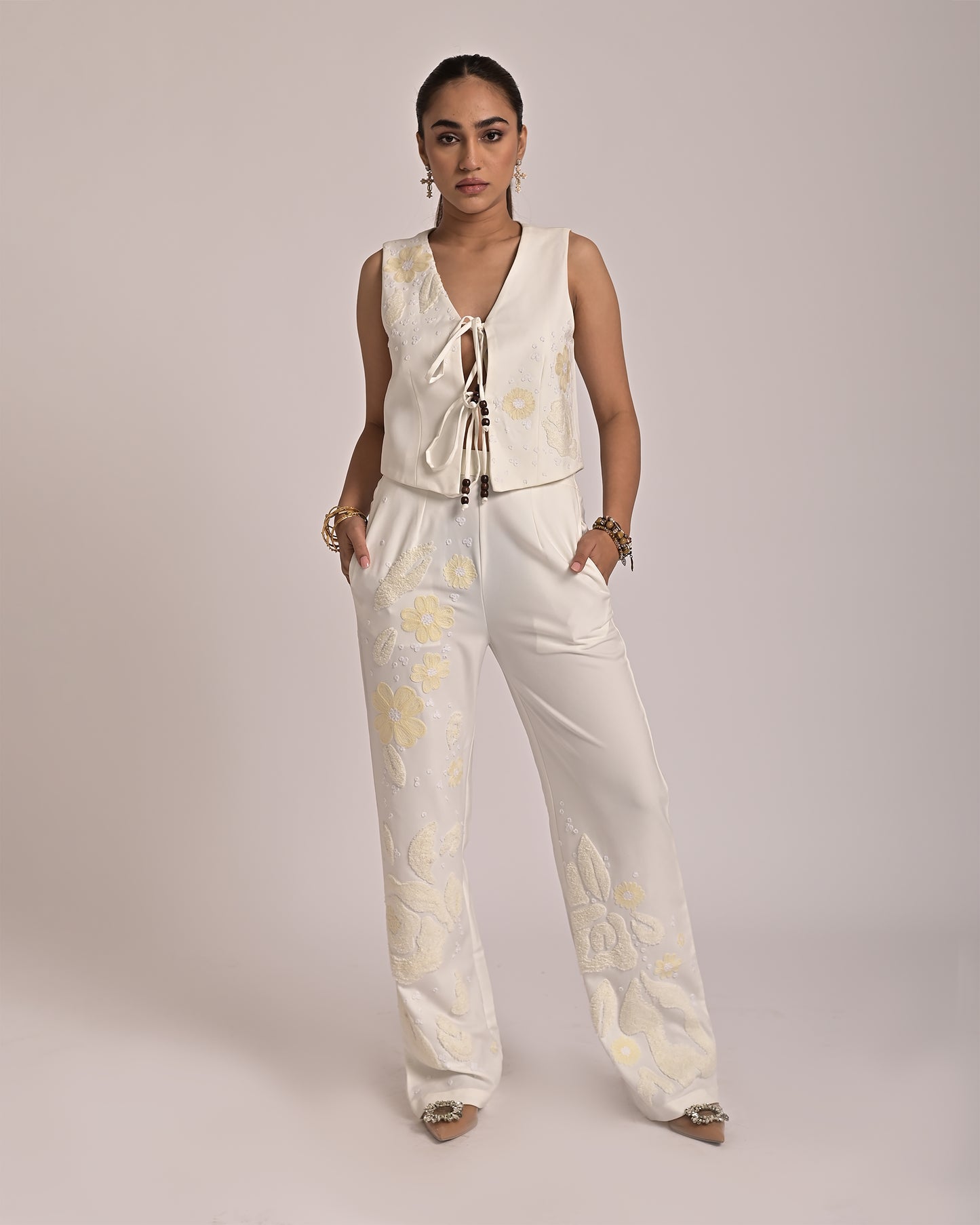 Clover White Waistcoat