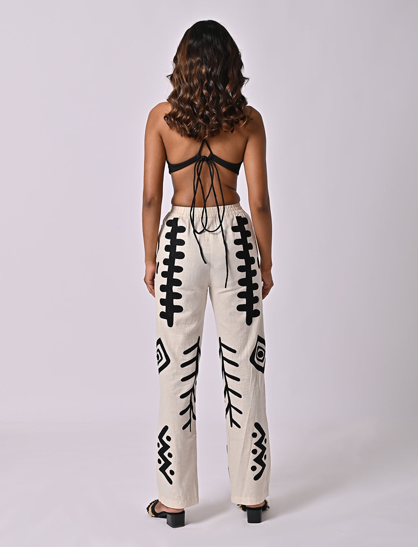 Doodle Embroidered Pant