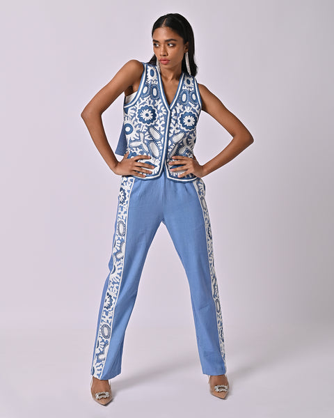 Remi Blue Staright Pants