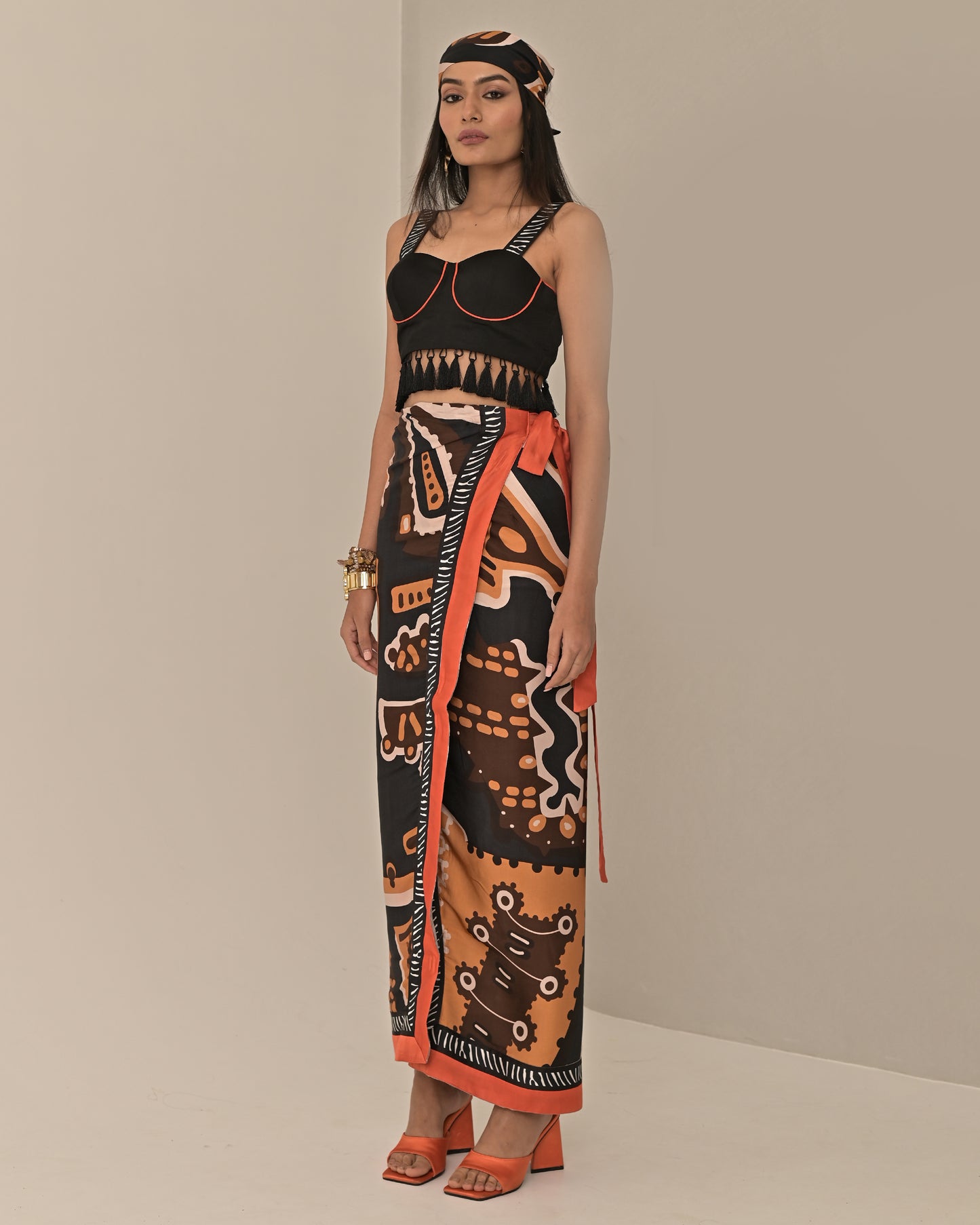 Tribal Wrap Skirt