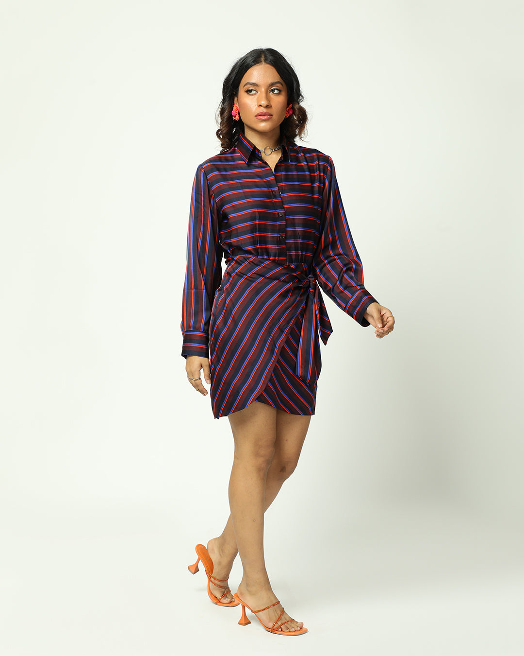 Scarlette Neon Stripes Dress – Missy Co