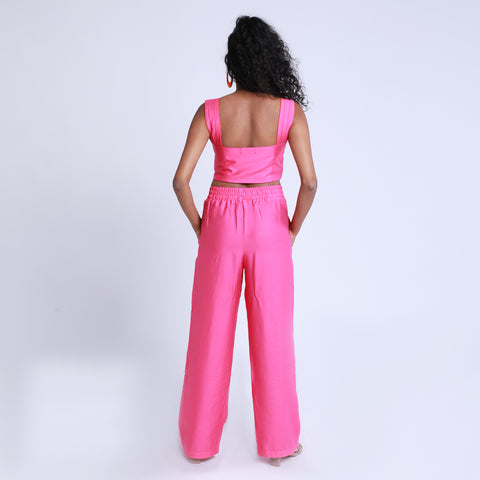 Pink Crissy Straight Pants