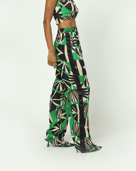 Kourteny Straight Pant - Abstract Print