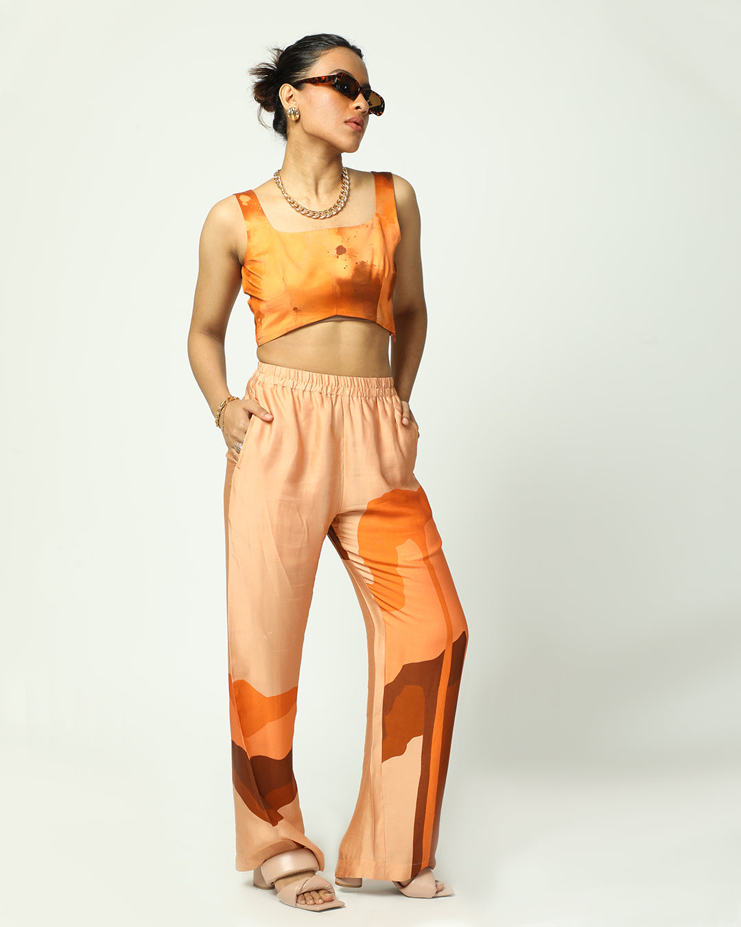 Peach Drip Pants
