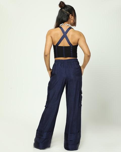 Blue Vickie Pants