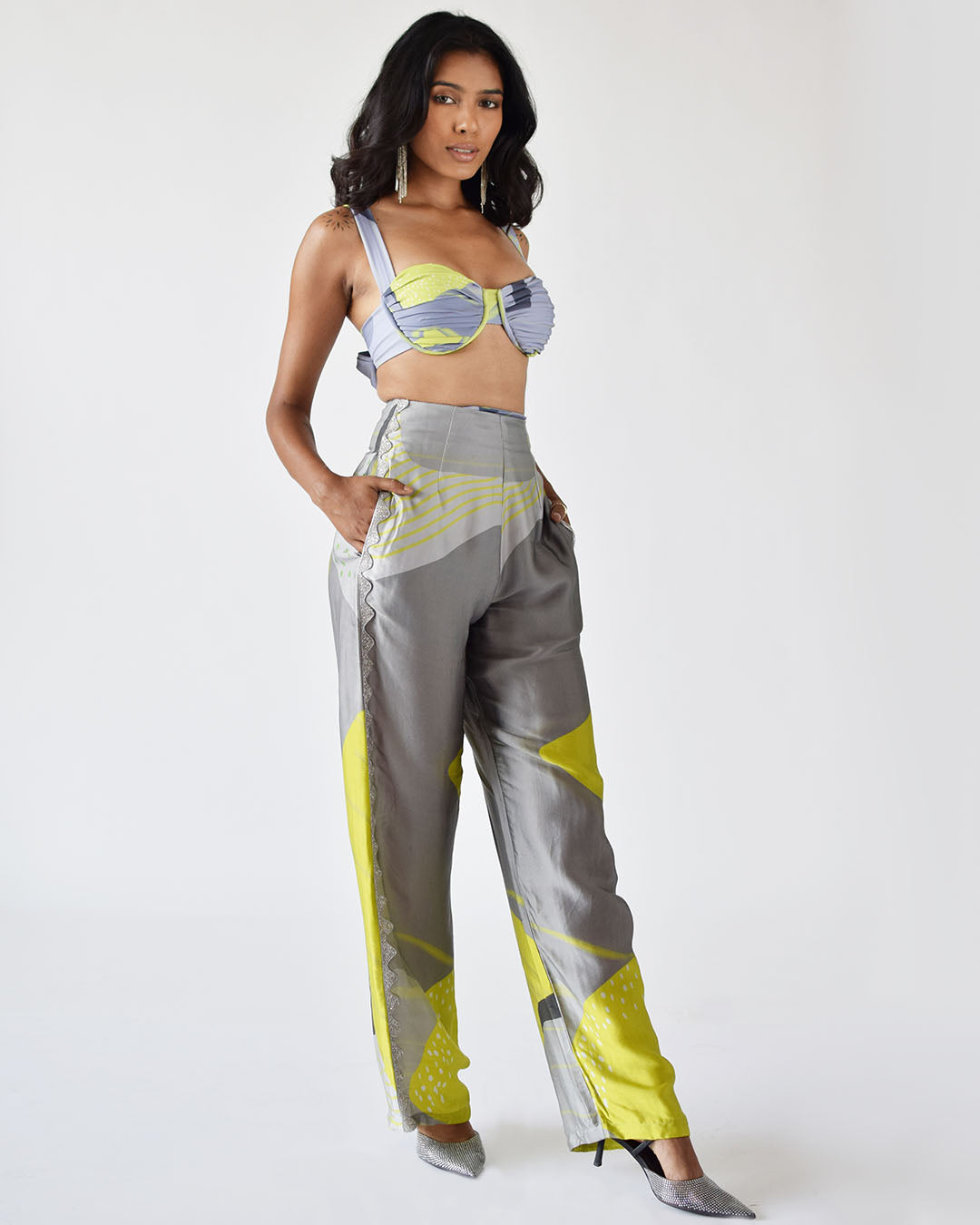 Grey Ivy Straight Pants