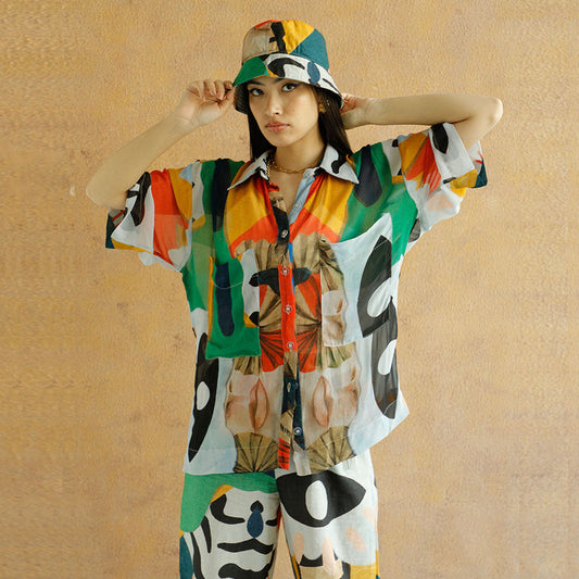 Eyes On You Shirt - Abstract Print