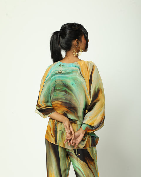 Ink Spill Long Top