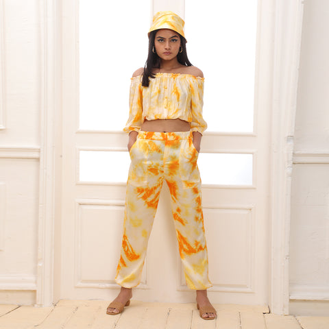 Yellow Poppy Top - Tie Dye