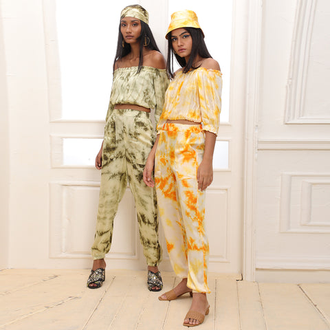Yellow Poppy Top - Tie Dye