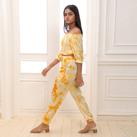 Yellow Poppy Top - Tie Dye