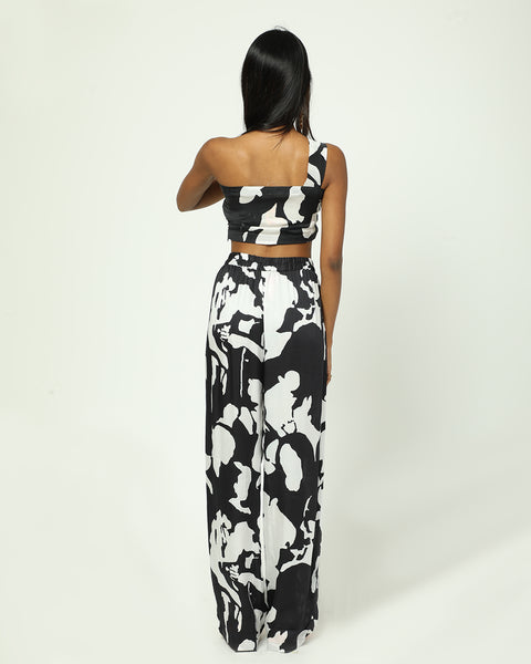 London Straight Pant - Abstract Print