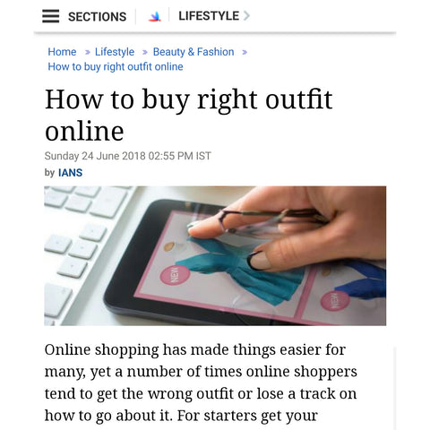 MANORAMA - HOW TO BUY THE RIGHT OUTFIT ONLINE