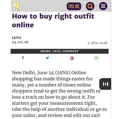 THE QUINT - HOW TO BUY THE RIGHT OUTFIT ONLINE