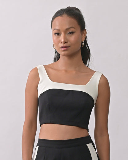 Maxine Black Crop Top