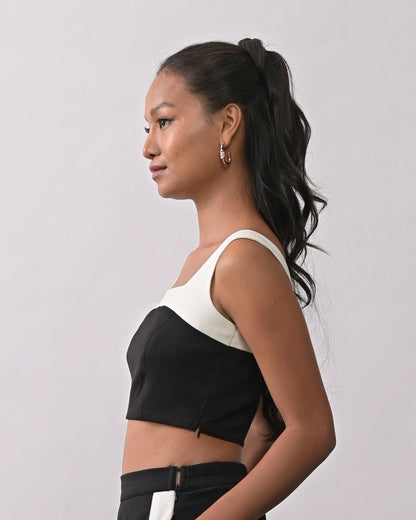 Maxine Black Crop Top