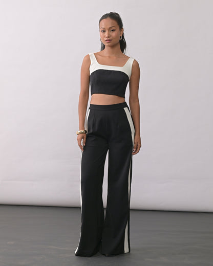 Maxine Black Straight Pants