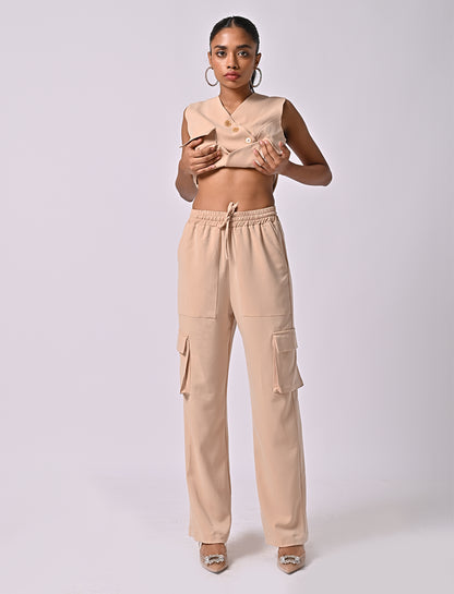 Camilla Beige Co-ord Set