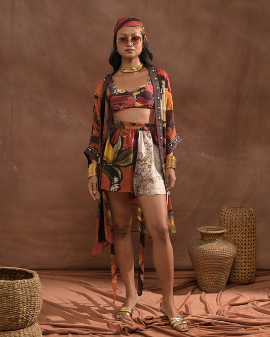 Valentina Cape & Shorts Co-ord Set